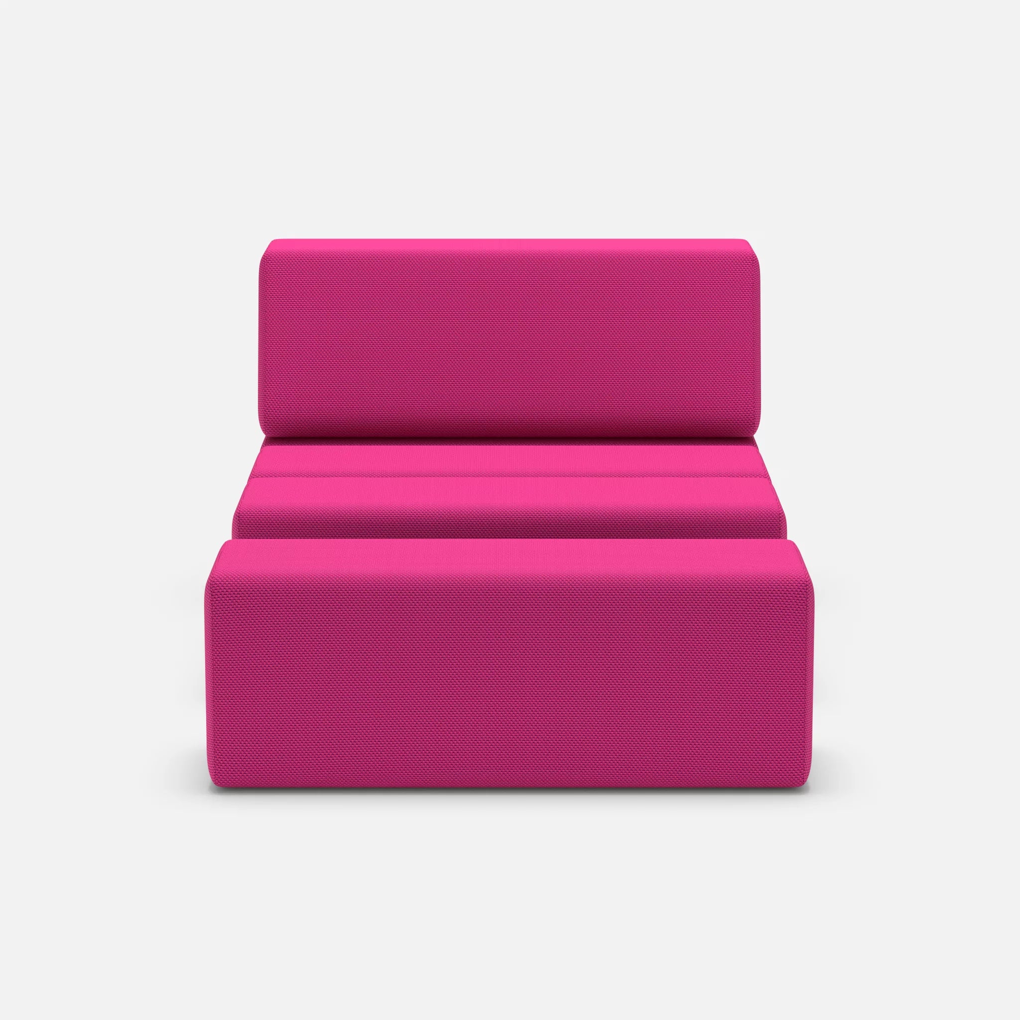 1 Sitzer Sofa Bricks 4 novummagenta in Magenta von vorne