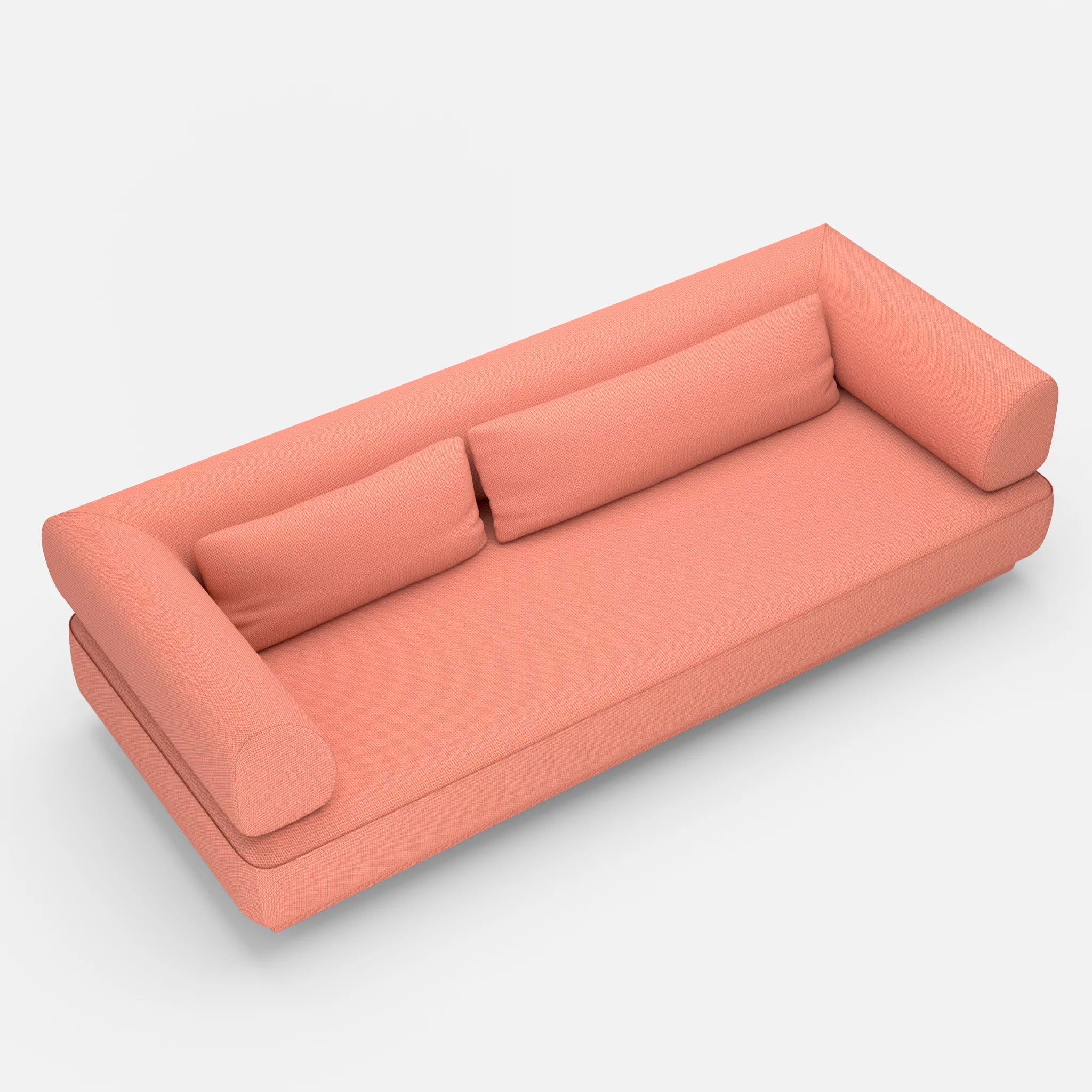 3 Sitzer Lounge Sofa Gordo credograpefruit in Coral von oben