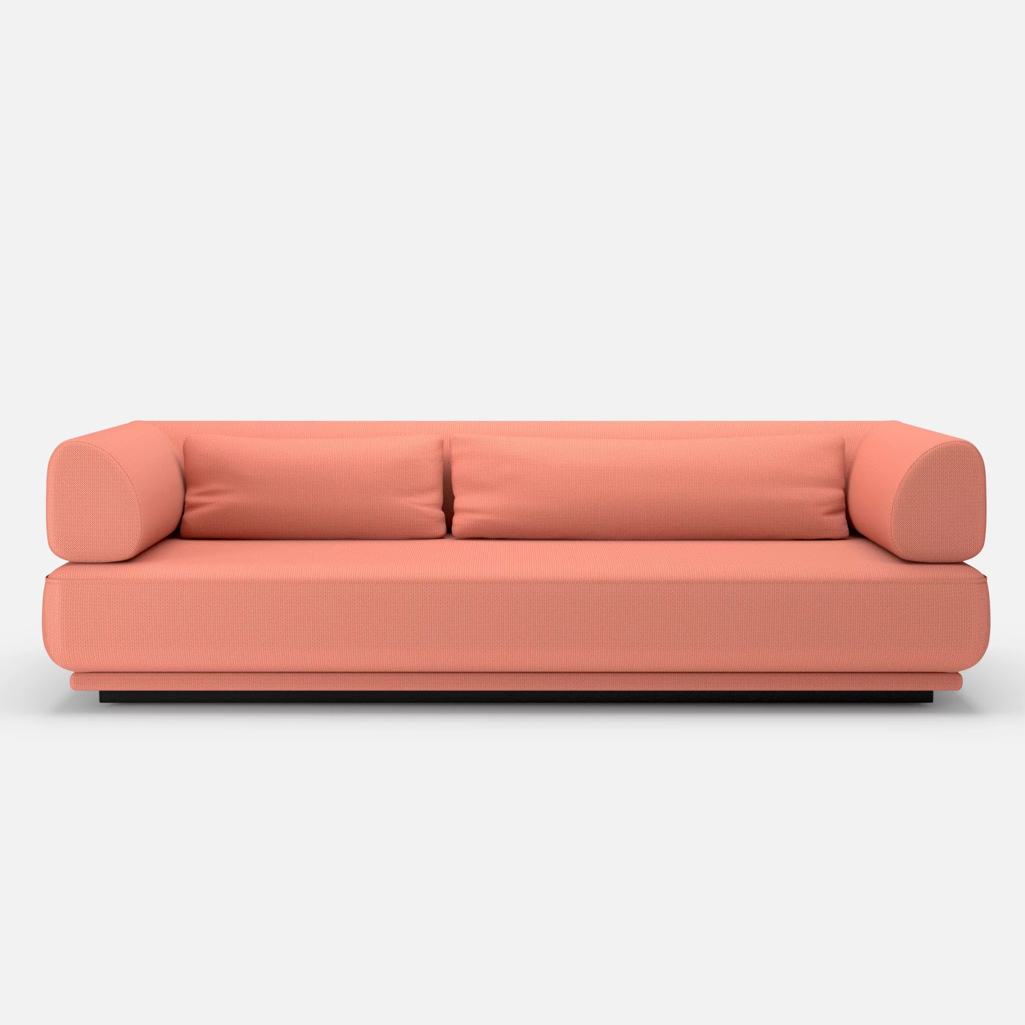 3 Sitzer Lounge Sofa Gordo credograpefruit in Coral von vorne