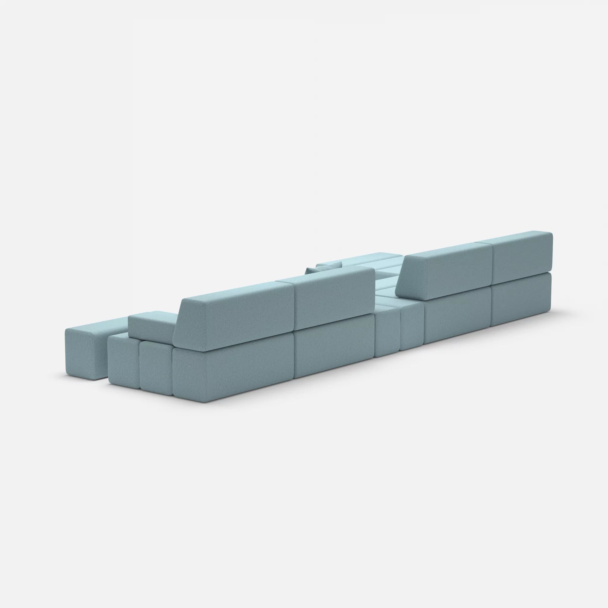 L Sofa Bricks 1 dama0016 in Hellblau von hinten