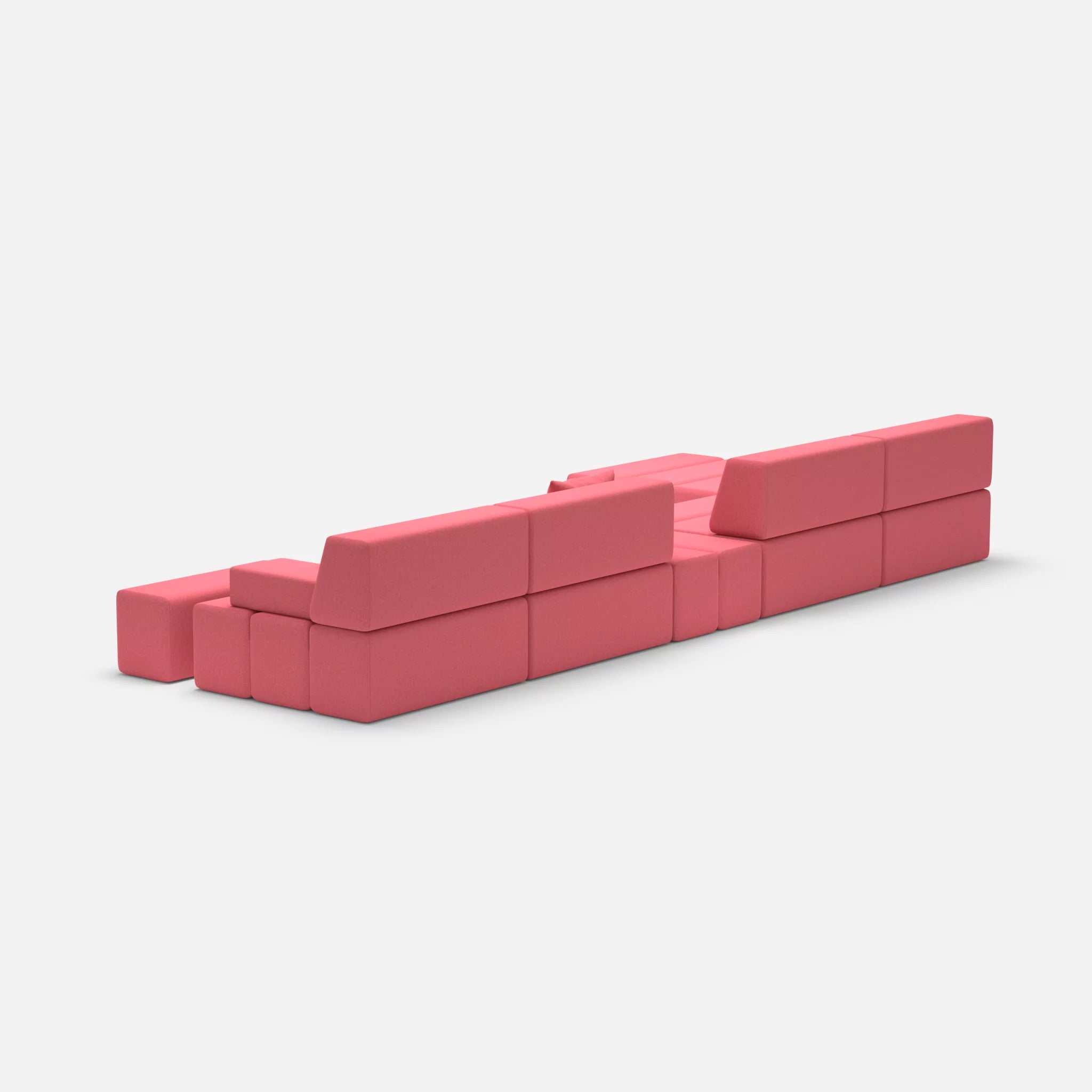 L Sofa Bricks 1 dama0083 in Pink von hinten