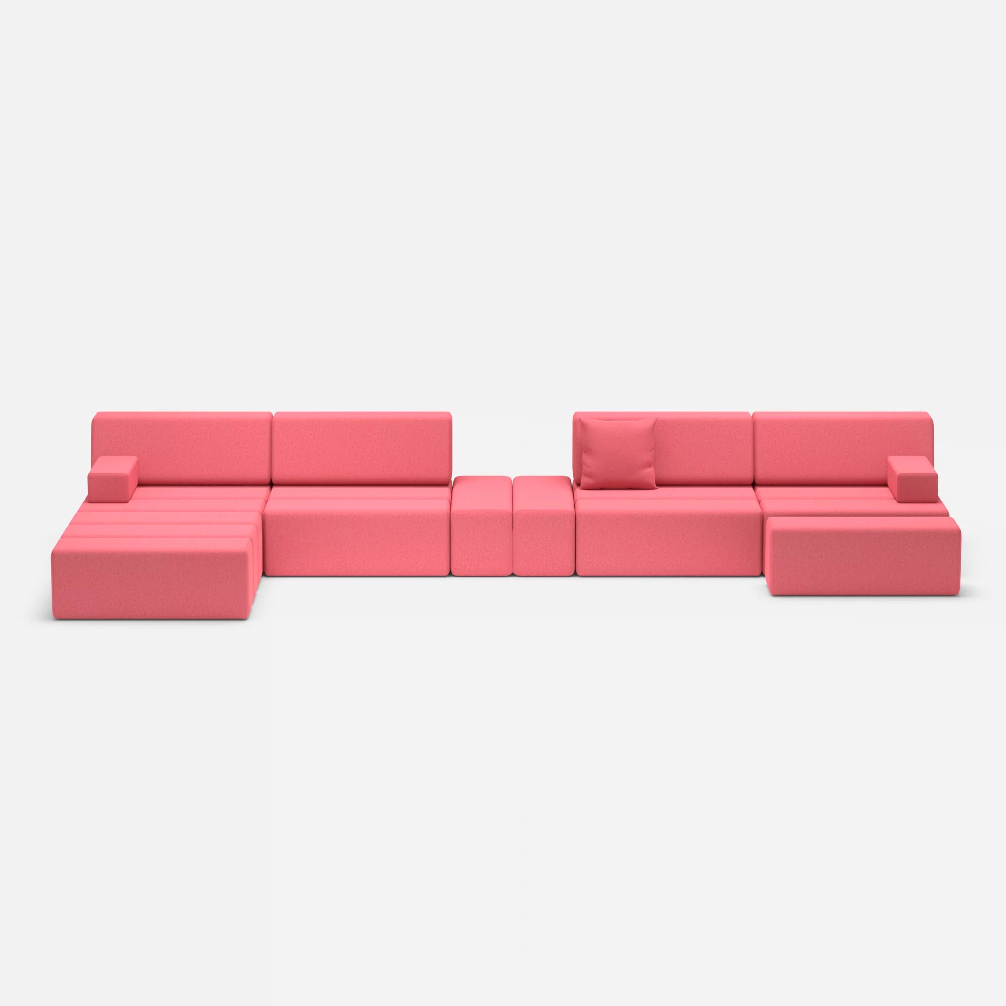 L Sofa Bricks 1 dama0083 in Pink von vorne